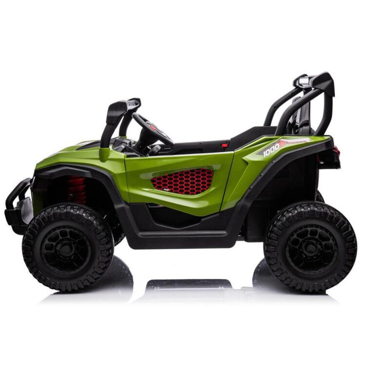 KIDSVIP 2-Seater 24V Adventure Buggy Kids' 4X4 Ride-On UTV w/ RC - Green