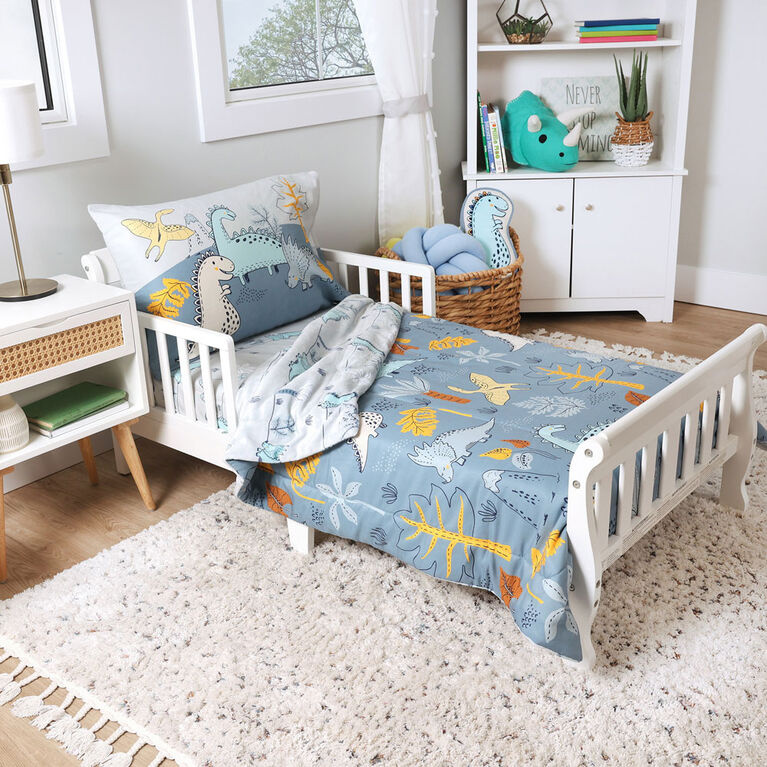 3-Piece Toddler Set - Grey Dino