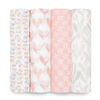 Aden + Anais Essentials 4-Pack Muslin Swaddle Piece of My Heart