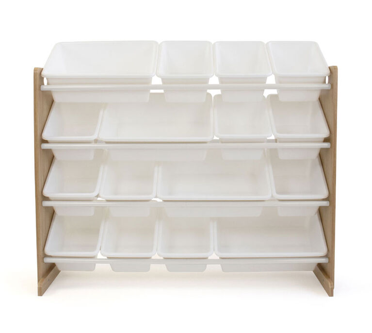 Toy Organizer with 16 Bins, Natural
