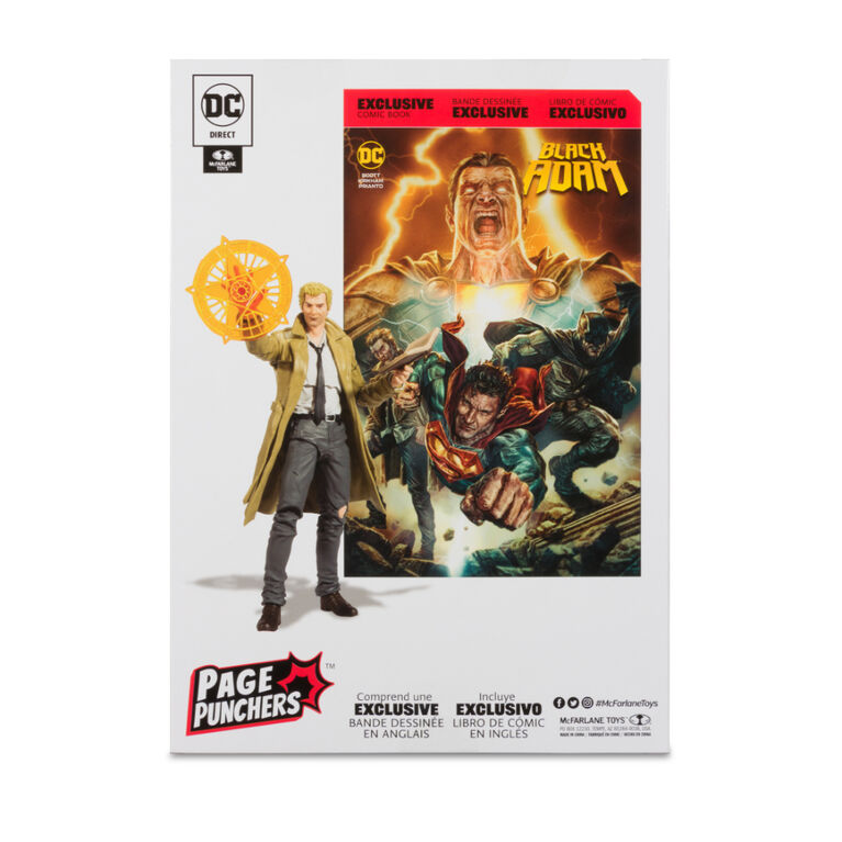 DC Direct - Figurine de 7 pouces avec une bande dessinée - Black Adam Comic - Constantine Figurine