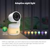 LeapFrog Moniteur de bébé Wi-Fi 1080p panoramique à 360 degrés et inclinaison à 2 camér affichage haute définition 720p de 5 po, veilleuse, vision nocturne couleur, LF925-2HD (blanc)