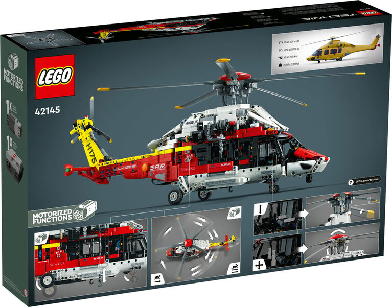 LEGO Technic L'hélicoptère de sauvetage Airbus H175, 42145 Ensemble de construction de modèle (2 001 pièces)