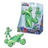 Pyjamasques, jouet préscolaire Reptilo-Mobile, voiture de Gluglu avec figurine Gluglu