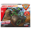 Meccano Junior, Official Monster Jam Grave Digger Monster Truck STEM Model Building Kit with Pull-back Motor