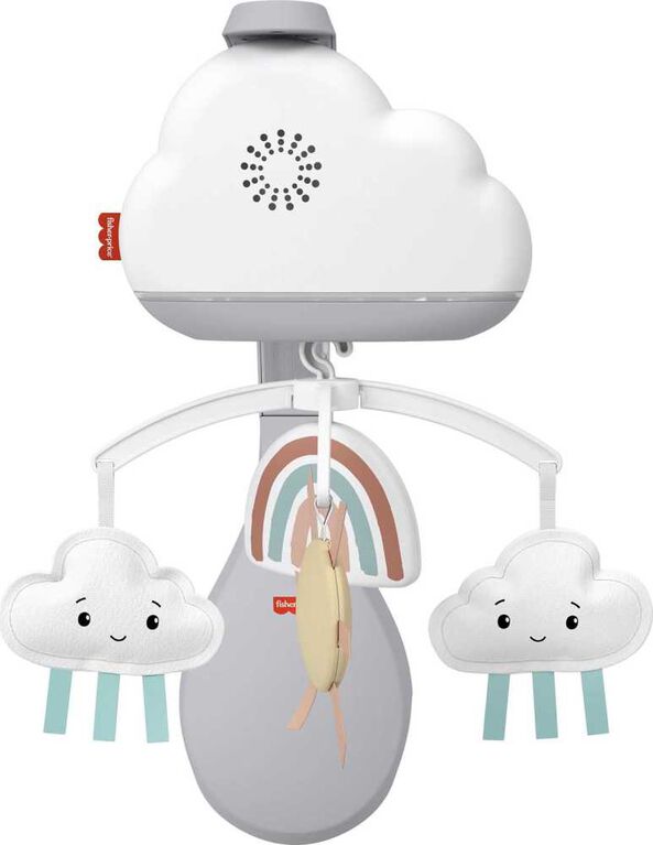 Rainbow Showers Bassinet to Bedside Mobile
