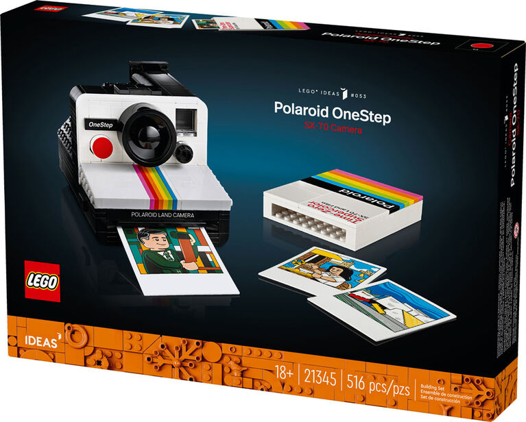 LEGO Ideas Appareil Photo Polaroid OneStep SX-70; kit de construction pour photographe 21345