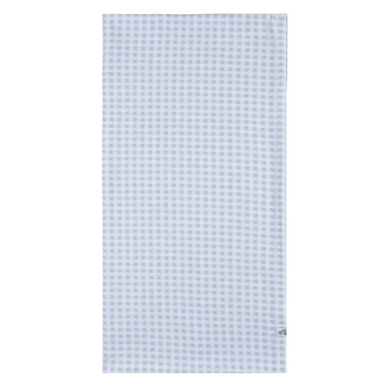 Just Born  - 2 piece Swaddle Blanket+Hat - Blue Plaid