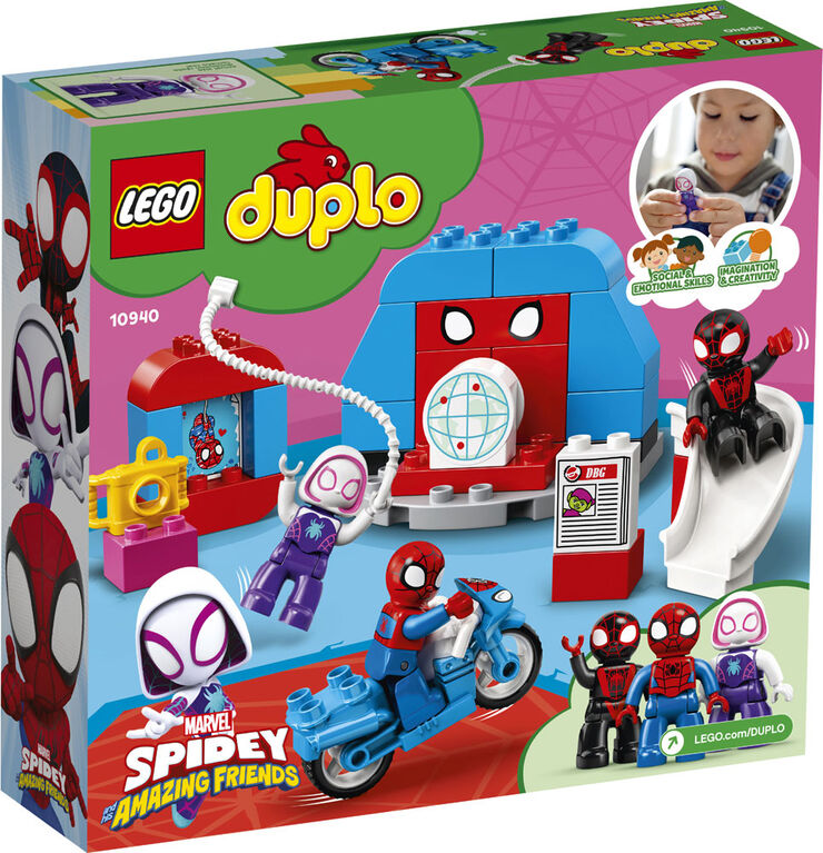 LEGO DUPLO Super Heroes Le quartier général de Spider-Man 10940 (36 pièces)