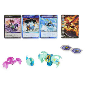 Bakugan Evolutions, Coffret Platinum Power Up Sectanoid avec Nano Widow et Sledge