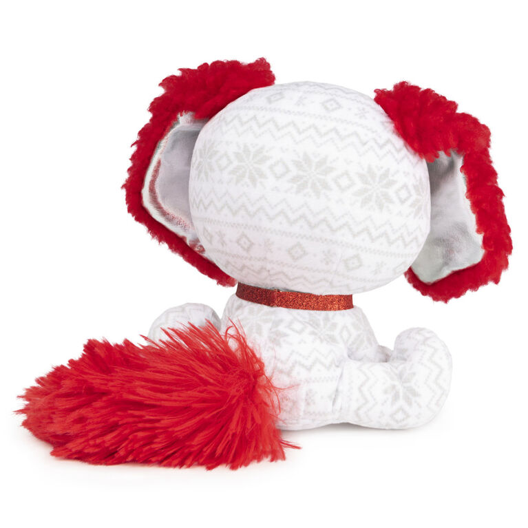 P.Lushes Designer Fashion Pets Holly Vail Premium Dog Stuffed Animal, Red and White, 6"