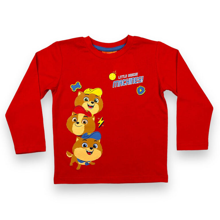 T-shirt à manches longues Paw Patrol - Rouge - 4T