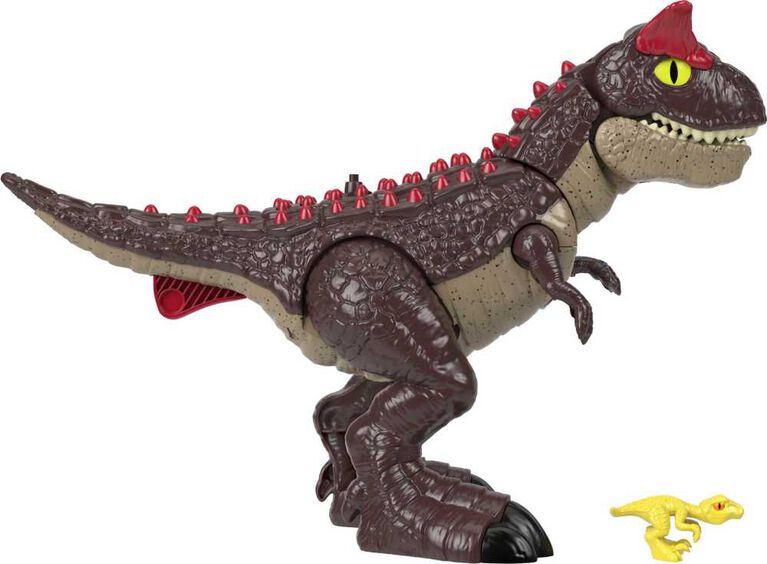 Imaginext Jurassic World Carnotaurus Dinosaur Toy with Spike Strike Action, 2-Piece Preschool Toys