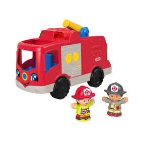 Fisher-Price - Little People - Camion des pompiers serviables – Édition anglaise