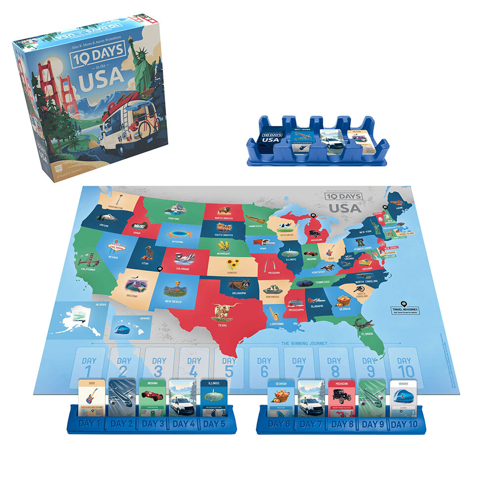 USAopoly 10 Days in the USA Board Game - English Edition