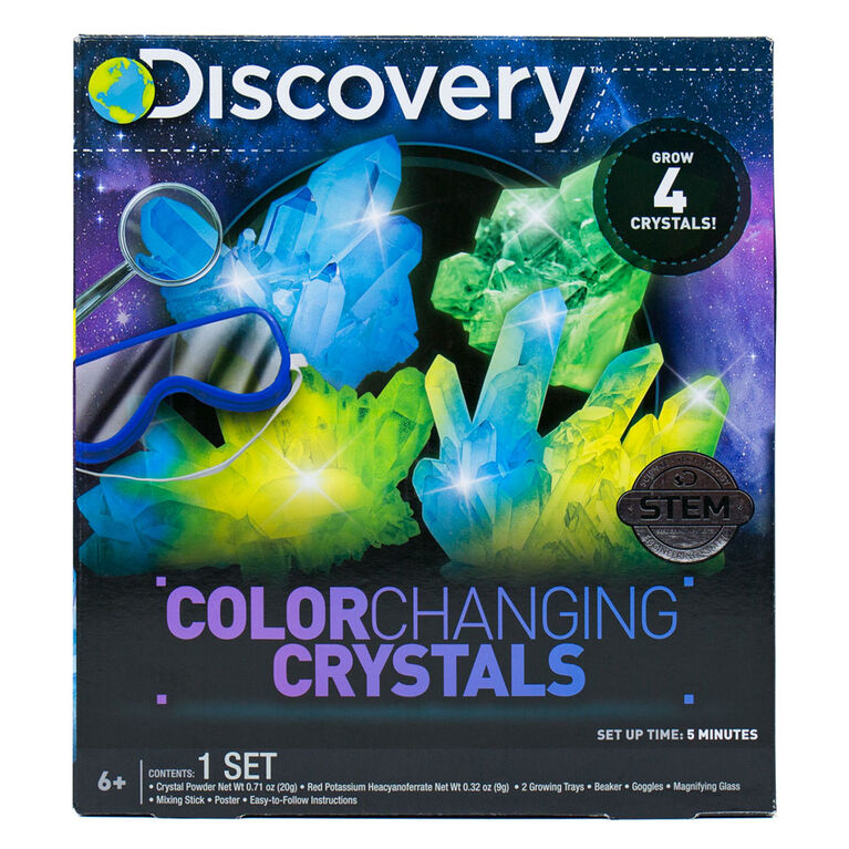 DISCOVERY Cristaux Changeant de Couleur Discovery