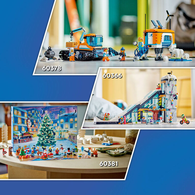 Le calendrier de l'Avent LEGO City 2023 Ensemble de jeu de construction (258 pièces)
