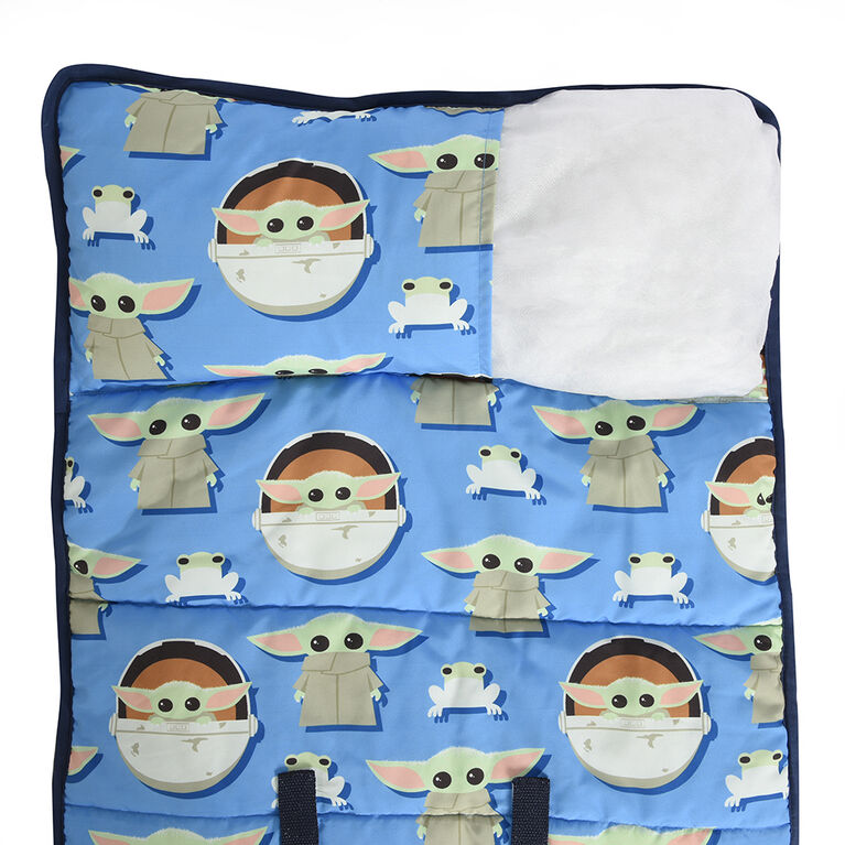 Star Wars The Mandalorian Toddler Naptime Blanket with Attached Pillow