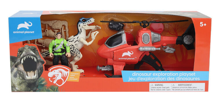 Animal Planet - Dinosaur Exploration Playset – Helicopter Playset - R Exclusive