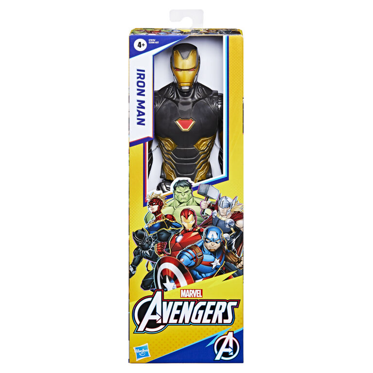Marvel Avengers Titan Hero Series Blast Gear Iron Man Action Figure, 12-Inch Toy, For Kids Ages 4 And Up