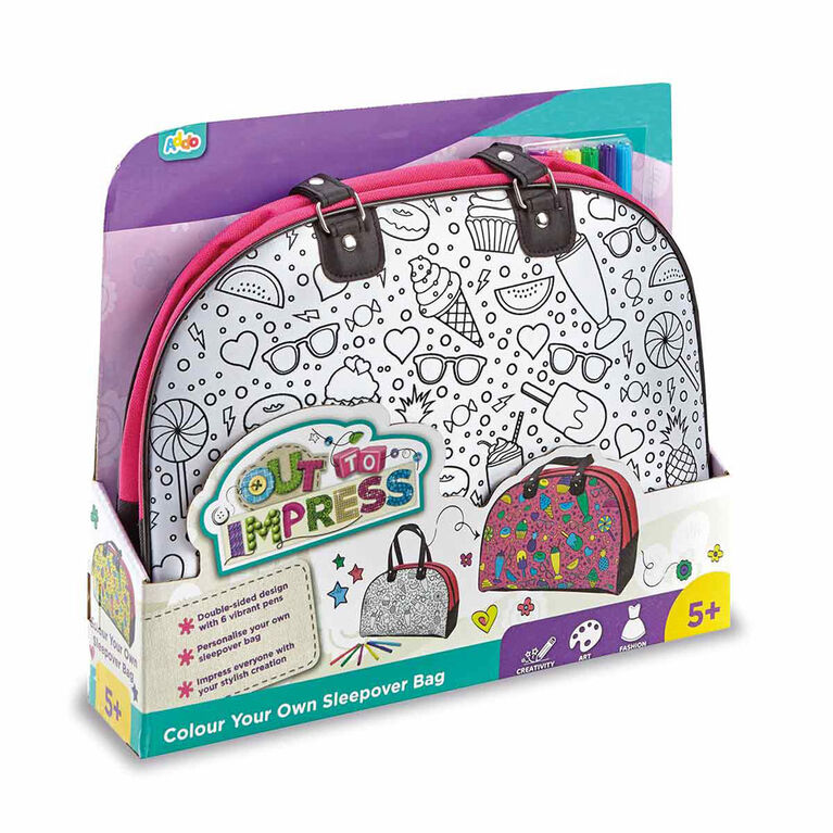 Out To Impress Colour Your Own Sleepover Bag - English Edition - R Exclusive | Toys R Us Canada Out To Impress Colour Your Own Sleepover Bag - English Edition - R Exclusive | Toys R Us Canada
