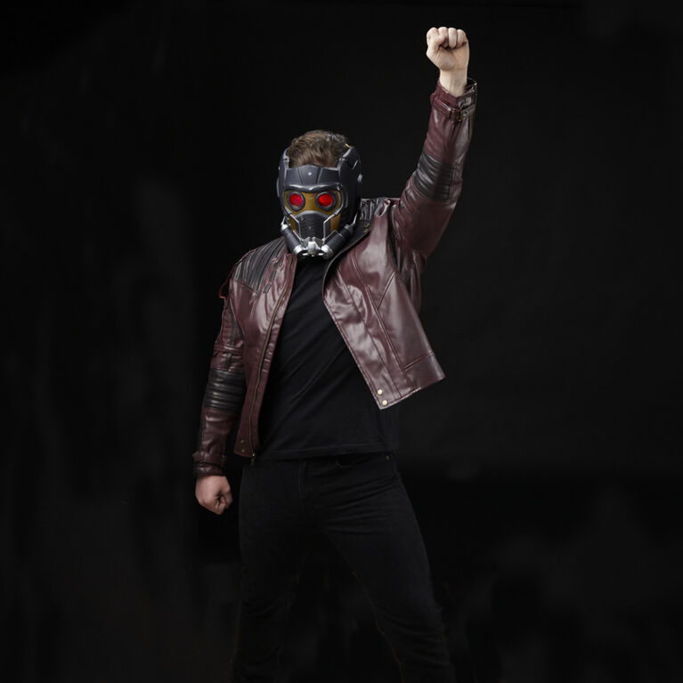 Marvel Legends Series Star-Lord Premium Electronic Roleplay Helmet with Light and Sound FX, Adult Roleplay Gear