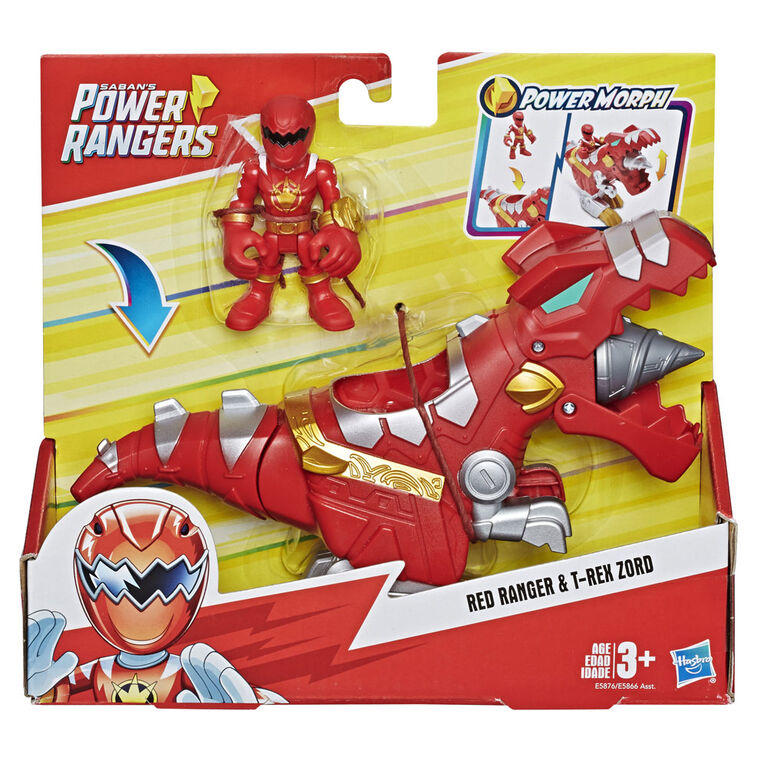 Playskool Heroes Power Rangers Red Ranger and T-Rex Zord 2-pack