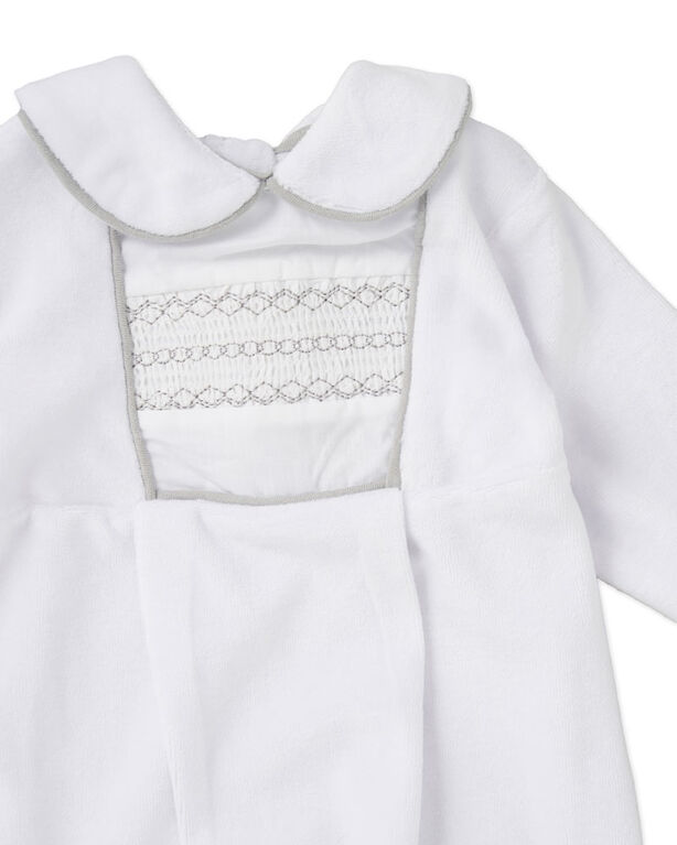 Rock a Bye Baby White Velour Sleeper