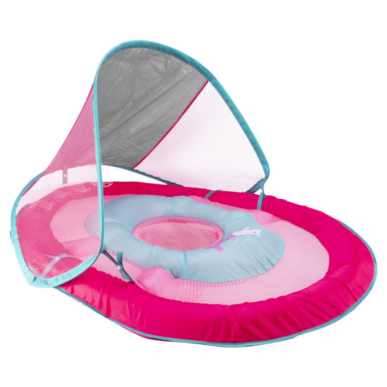 SwimWays Baby Spring Float Sun Canopy - Pink Mermaid Unicorn