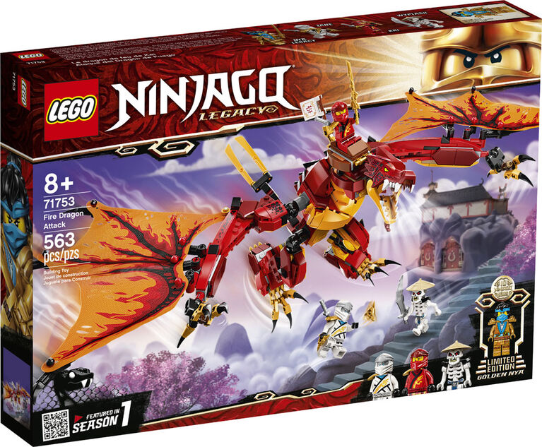 LEGO Ninjago Fire Dragon Attack 71753 (563 pieces)