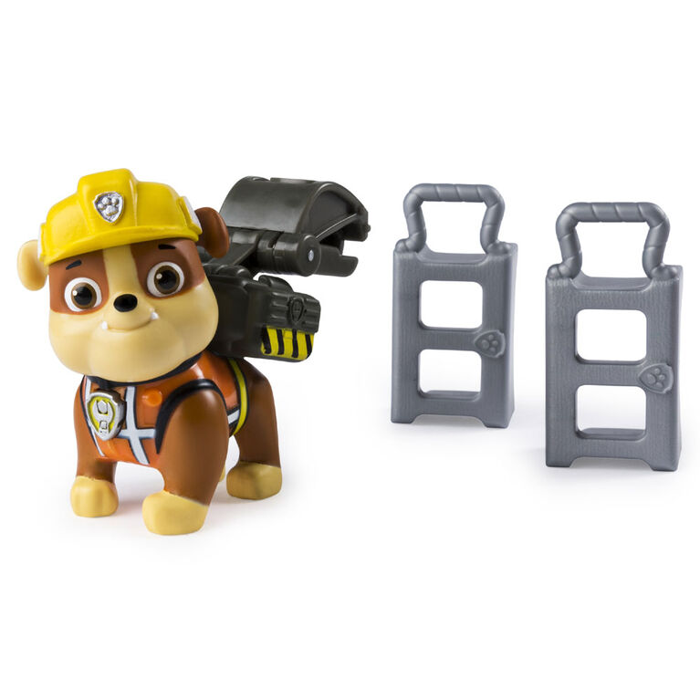 PAW Patrol, Rescue Construction Rubble Figure with Flip Open Backpack | Toys Us Canada