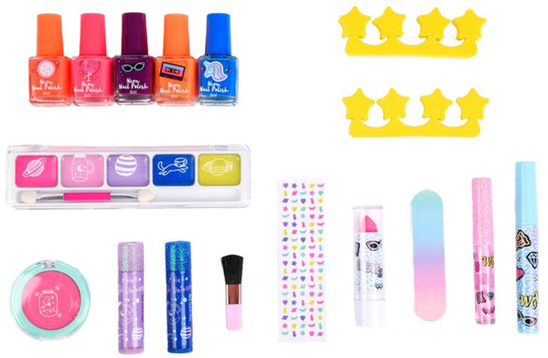 Create-It! Trousse De Maquillage Néon/Paillettes