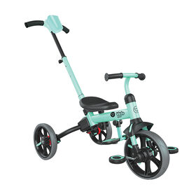 Yvolution Velo Flippa 3-en-1 Tricycle transformable en draisienne  - Bleu canard