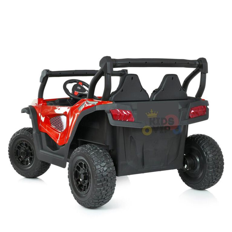 KIDSVIP 2-Seater 24V Adventure Buggy Kids' 4X4 Ride-On UTV w/ RC - Red