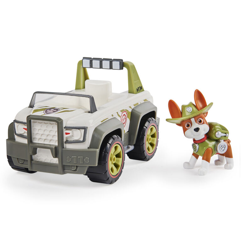 PAW Patrol, Jungle Cruiser de Tracker avec figurine à collectionner