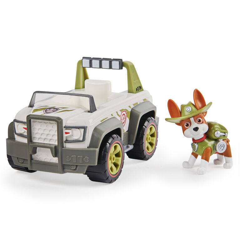 PAW Patrol, Tracker's Jungle Cruiser Vehicle with Collectible Figure