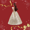 Barbie Signature 2025 Holiday Barbie Fashion Doll, Seasonal Collector, Dark Brown Hair with Silver & Gold Gown