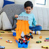 Hot Wheels Monster Trucks Sharks vs. Dinos Racedown Destruction Track Set & 2 1:64 Scale Toy Trucks