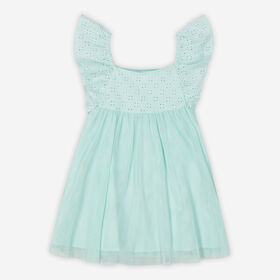 Rococo Mesh Dress Mint 3-4