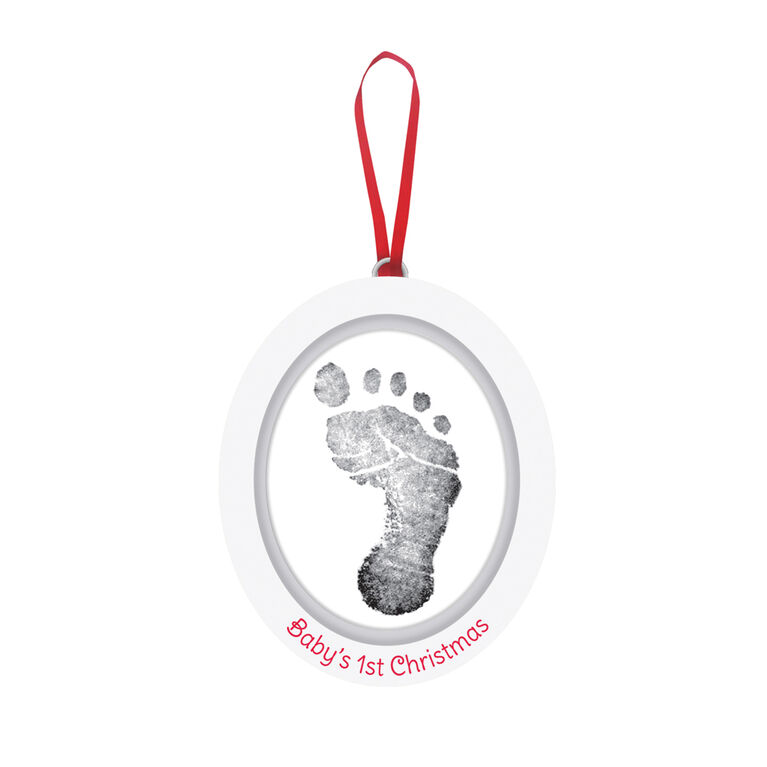 Cadre photo ornemental Babyprints - Oval en bois