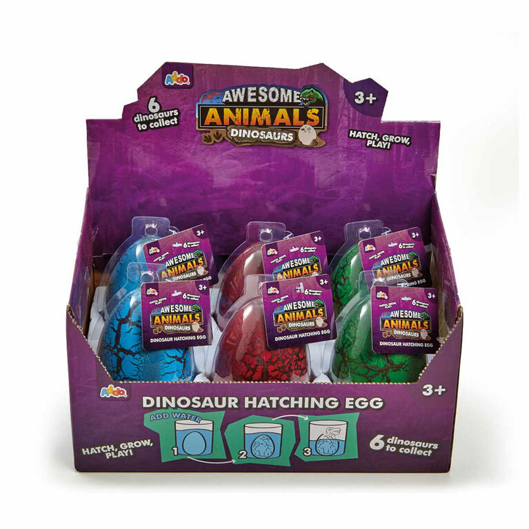 Awesome Animals Dinosaur Hatching Egg - Styles may vary - R Exclusive - English Edition - One per purchase