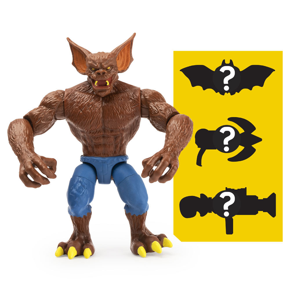 Batman 4 Inch Man Bat Action Figure with 3 Mystery Accessories