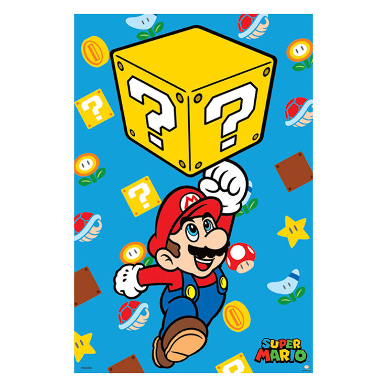 24X36 Poster-Mario-Block Jump