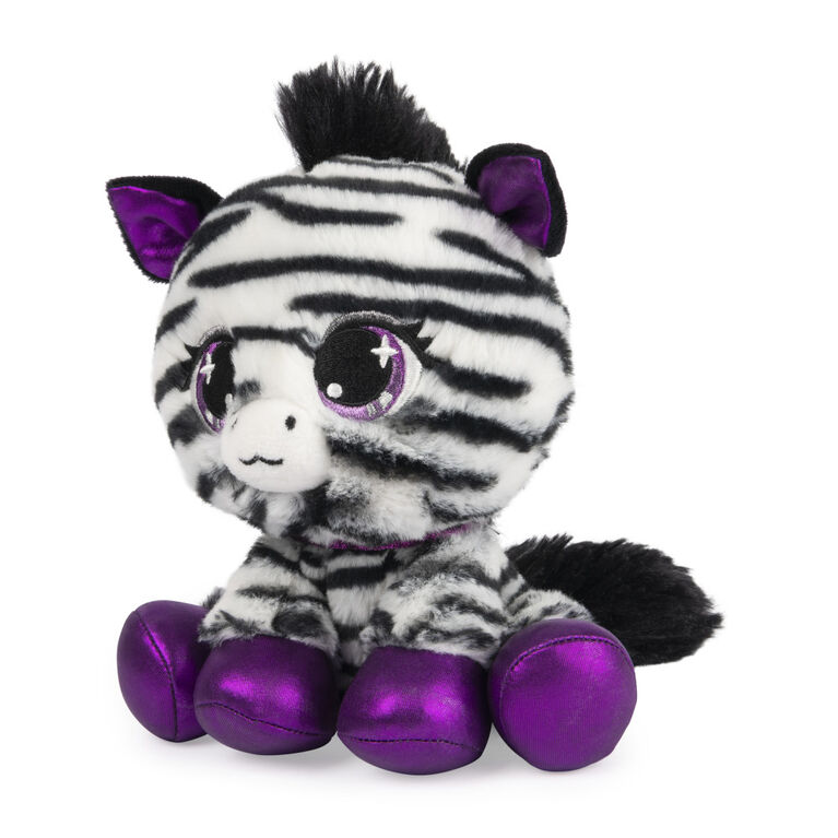 P.Lushes Designer Fashion Pets Alexia Zara Zebra Stuffed Animal,  Black/White, 6