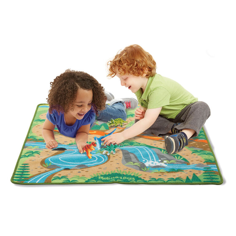 Melissa & Doug Prehistoric Playground Dinosaur Rug - styles may vary