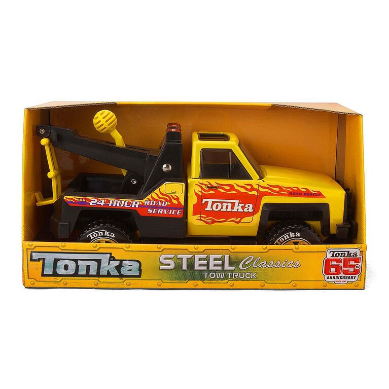 Tonka - Camion de remorquage en acier.