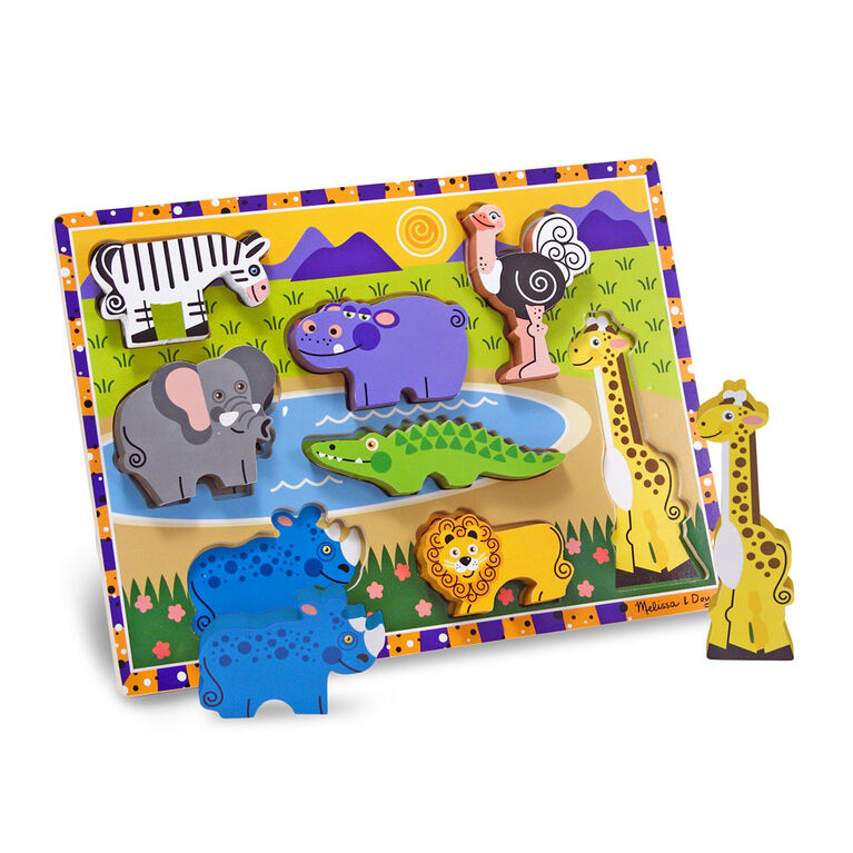Melissa and Doug - Chunky Puzzle- Safari