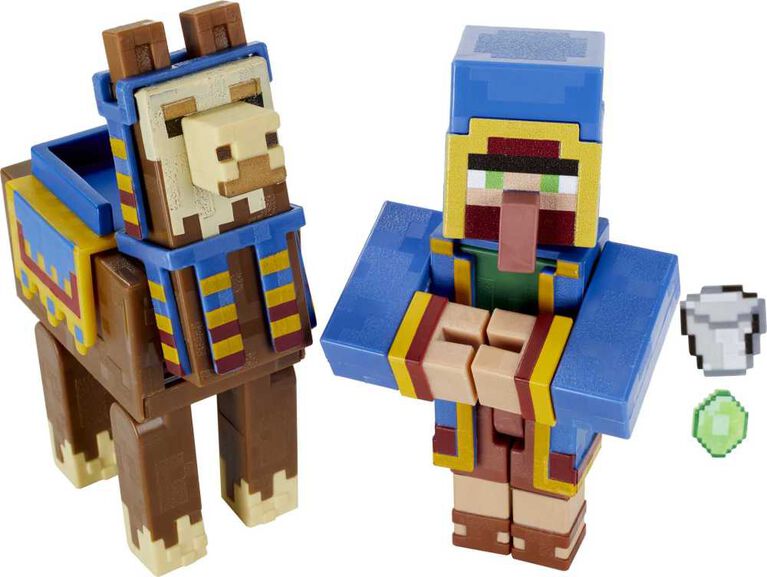Minecraft Toys, 2-Pack of Action Figures, Gifts for Kids