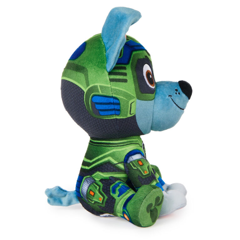 PAW Patrol: The Mighty Movie, Mighty Pups Rocky Plush Toy, 7-Inch Tall, Premium Stuffed Animals