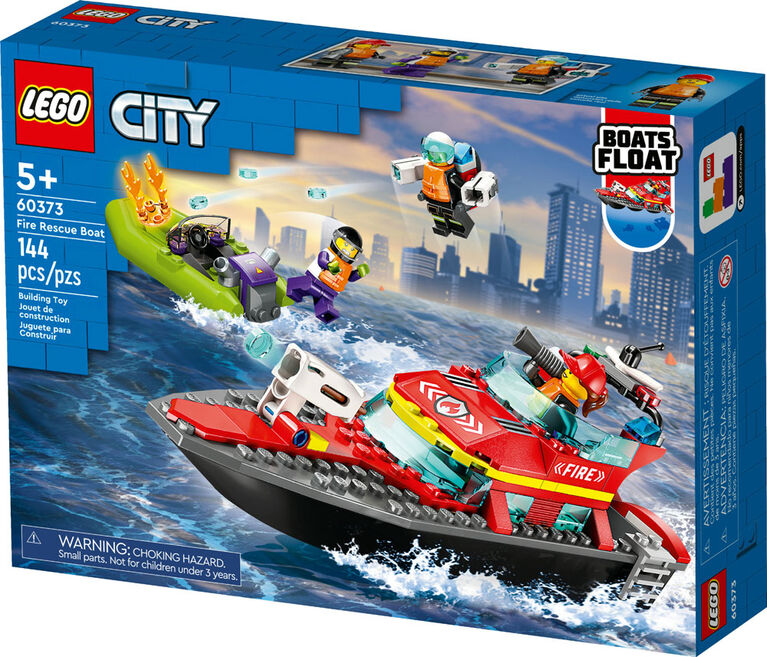 Lego Jeu De Construction De Bateaux De Secours Et D´incendie